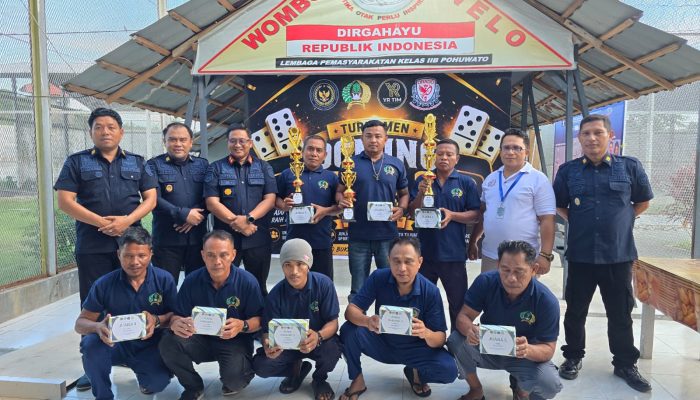 Sejarah Baru! Lapas Pohuwato Sukses Gelar Turnamen Domino Perdana
