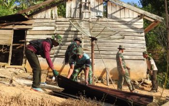 Pra TMMD Ke-129 Dimulai, Kodim 1313/Pohuwato Bangun Tiga Rumah Layak Huni untuk Warga Taluditi