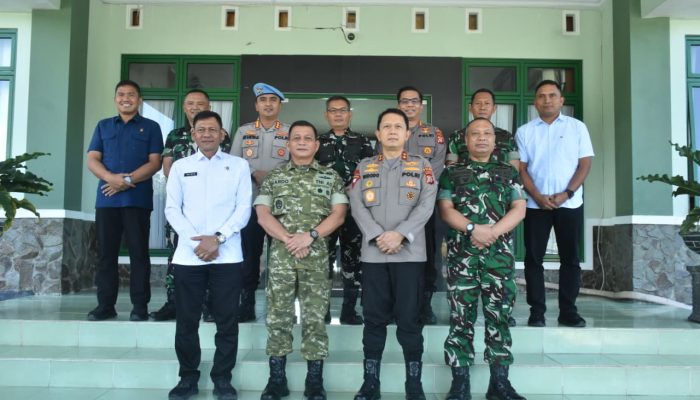 Perkuat Sinergitas TNI-Polri, Danrem 133/NW Terima Kunjungan Silaturahmi Kapolda Gorontalo