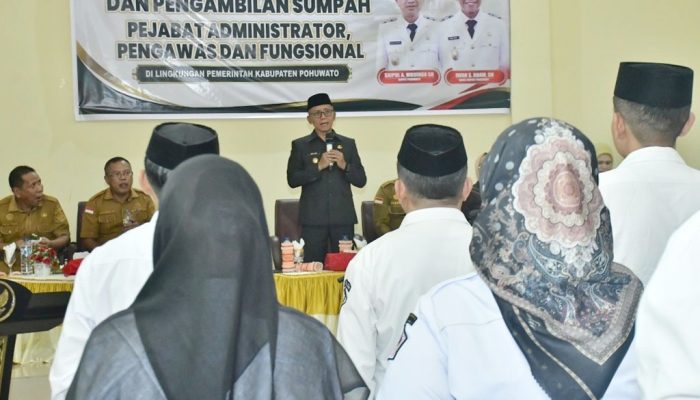 22 Pejabat Pemkab Pohuwato Resmi Dilantik, Posisi Camat hingga Sekretaris Dinas Bergeser