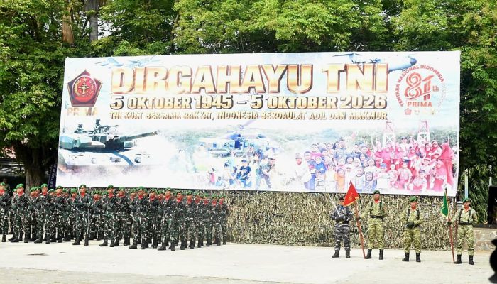 HUT ke-81 TNI di Gorontalo, Kasdam XIII/Merdeka Tekankan 5 Pedoman Pengabdian PRIMA