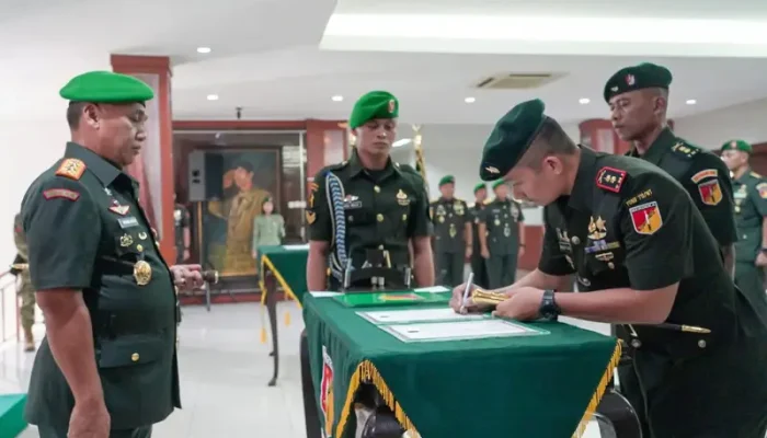 Pangdam XIII/Merdeka Pimpin Sertijab Asrendam dan Danyonif 712/Wiratama, Ini Pesannya