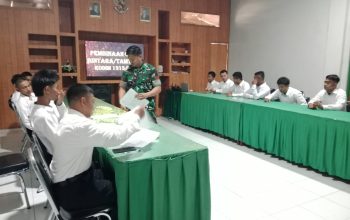 Dandim 1313/Pohuwato Perintahkan Pemeriksaan Kesehatan dan Fisik Calon Prajurit TNI AD
