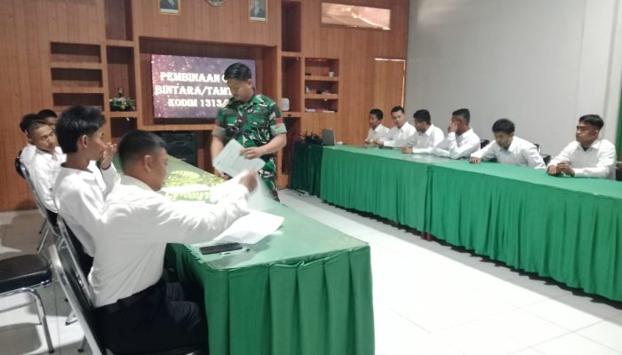 Dandim 1313/Pohuwato Perintahkan Pemeriksaan Kesehatan dan Fisik Calon Prajurit TNI AD
